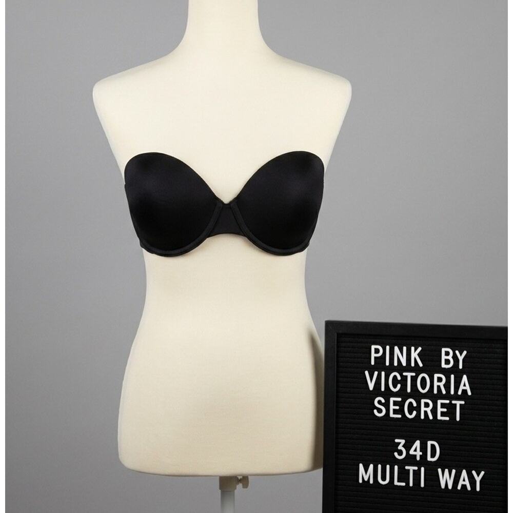 PINK Victoria's Secret Black Strapless Multiway Bra